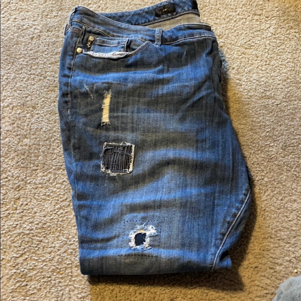 Torrid Premium Distressed/Patchwork Jean - image 2